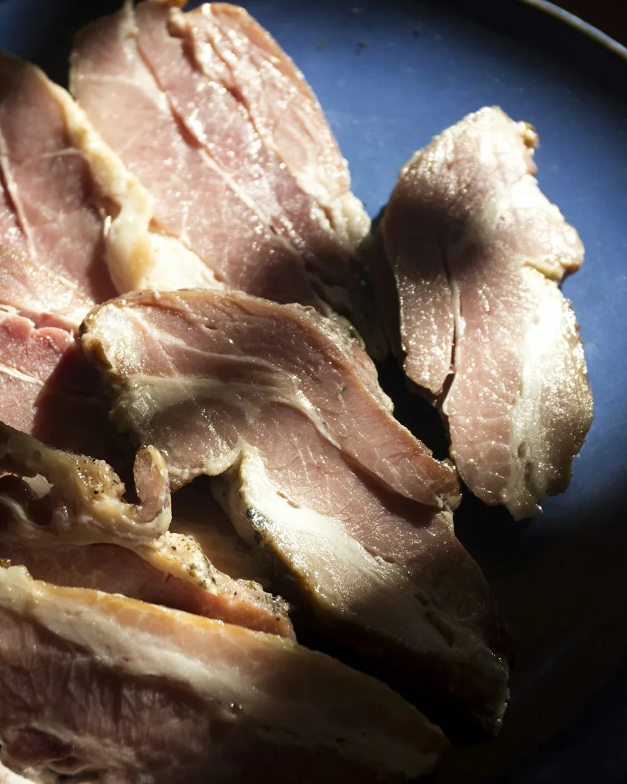 Fetas de jamón cocido